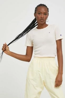 Γυναικεία Κοντομάνικο Μπλουζάκι Champion μπεζ