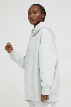 Γυναικεία Χωρίς φερμουάρ Μπλούζα Champion γκρι, με κουκούλα -Champion Εκπτώσεις unnamed file 534