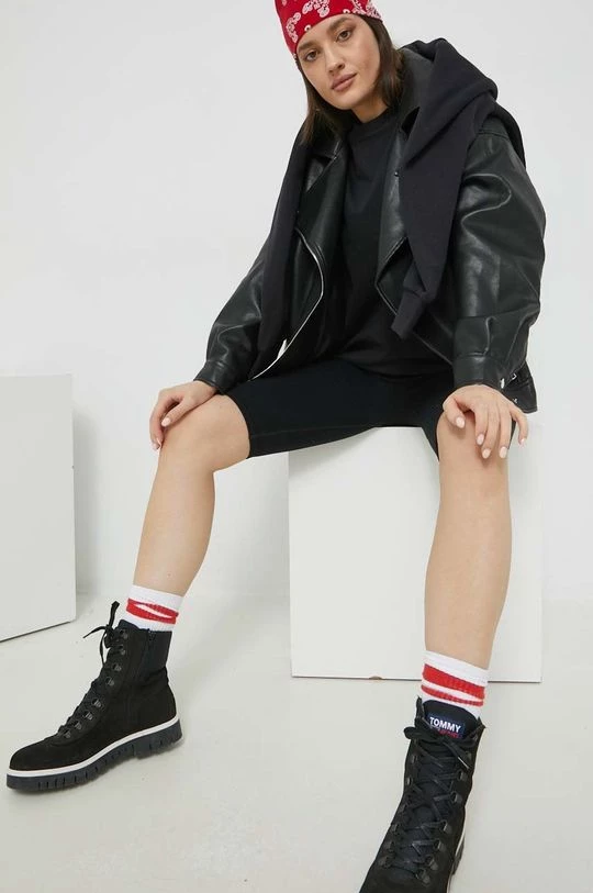 Γυναικεία Χωρίς φερμουάρ Μπλούζα Champion μαύρο, 2 Γυναικεία Χωρίς φερμουάρ Μπλούζα Champion μαύρο, - Image 2