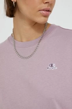 Γυναικεία Κοντομάνικο Βαμβακερό μπλουζάκι Champion μοβ -Champion Εκπτώσεις unnamed file 640