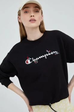 Γυναικεία Χωρίς φερμουάρ Μπλούζα Champion χρώμα: μαύρο,