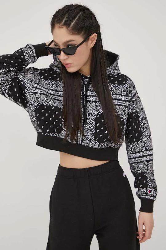 Γυναικεία Χωρίς φερμουάρ Μπλούζα Champion χρώμα: μαύρο, 4 Γυναικεία Χωρίς φερμουάρ Μπλούζα Champion χρώμα: μαύρο, - Image 4