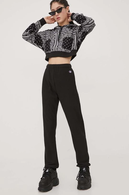 Γυναικεία Χωρίς φερμουάρ Μπλούζα Champion χρώμα: μαύρο, 5 Γυναικεία Χωρίς φερμουάρ Μπλούζα Champion χρώμα: μαύρο, - Image 5