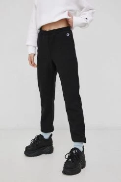 Γυναικεία Παντελόνια φόρμας Παντελόνι Champion χρώμα: μαύρο