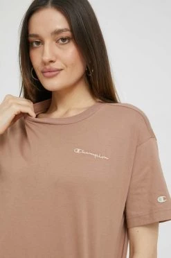 Γυναικεία Κοντομάνικο Βαμβακερό μπλουζάκι Champion καφέ