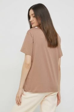 Γυναικεία Κοντομάνικο Βαμβακερό μπλουζάκι Champion καφέ -Champion Εκπτώσεις unnamed file 943