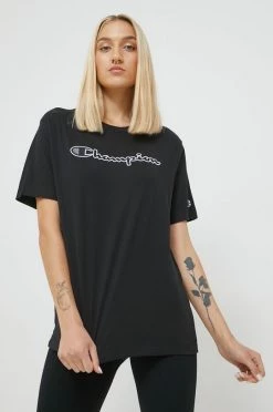 Γυναικεία Κοντομάνικο Βαμβακερό μπλουζάκι Champion μαύρο 9 Γυναικεία Κοντομάνικο Βαμβακερό μπλουζάκι Champion μαύρο -Champion Εκπτώσεις unnamed file 985