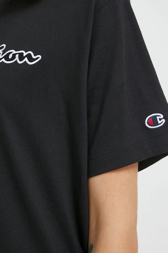 Γυναικεία Κοντομάνικο Βαμβακερό μπλουζάκι Champion μαύρο 6 Γυναικεία Κοντομάνικο Βαμβακερό μπλουζάκι Champion μαύρο - Image 6